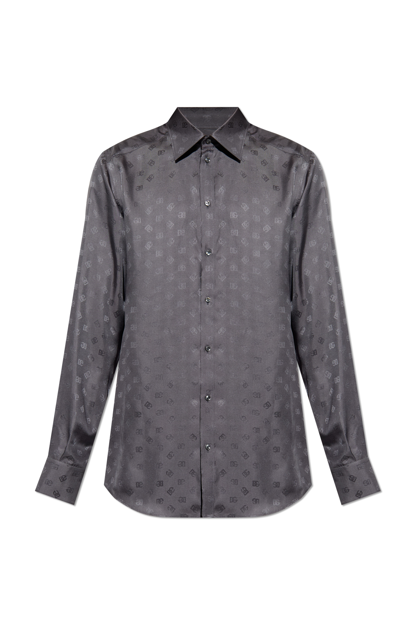 DOLCE & GABBANA シルク Dolce & Gabbana Silk shirt with monogram | Men's Clothing